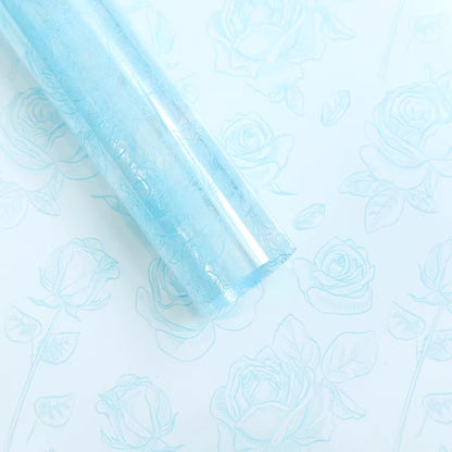 20pcs Rose Print Cellophane Wrap (57x57cm)