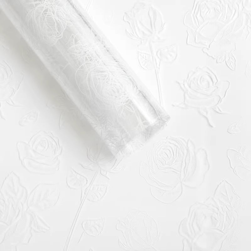 20pcs Rose Print Cellophane Wrap (57x57cm)