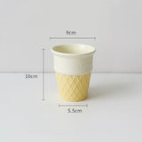 Load image into Gallery viewer, Ice Cream Cone Ceramic Flower Vase