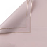 Load image into Gallery viewer, 20pcs Gold Border Frosted Cellophane Wrap (56x56cm)