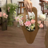 Load image into Gallery viewer, 20Pcs Kraft Paper Flower Bouquets Bags with Handle