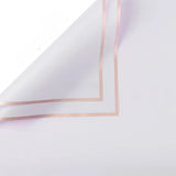 Load image into Gallery viewer, 20pcs Gold Border Frosted Cellophane Wrap (56x56cm)