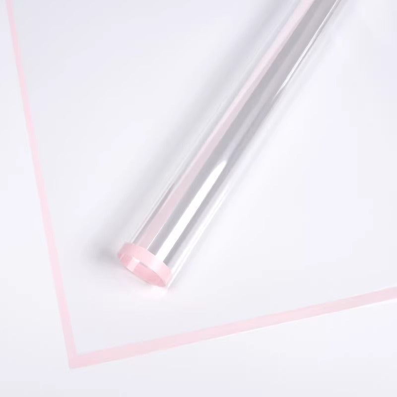 20pcs Bordered Clear Cellophane Wrap (58x58cm)