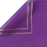 Load image into Gallery viewer, 20pcs Gold Border Frosted Cellophane Wrap (56x56cm)