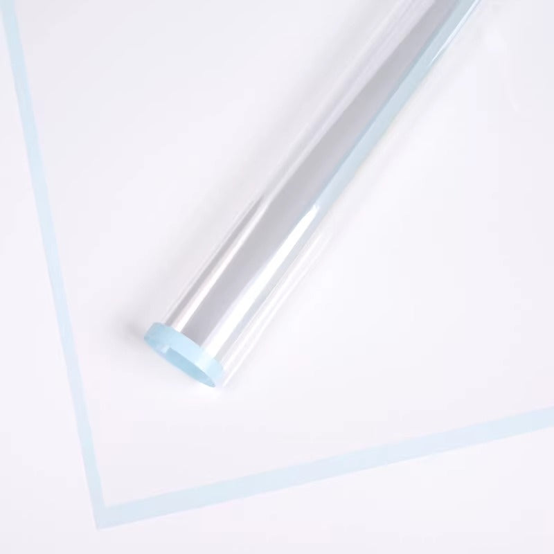 20pcs Bordered Clear Cellophane Wrap (58x58cm)