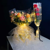 Load image into Gallery viewer, LED Light-Up Bouquet Cello Wrap Pack 10 (24" x 24")