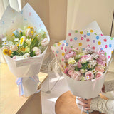 Load image into Gallery viewer, Spring Scalloped Floral Wrap Paper Pack 20 (14" x 20")
