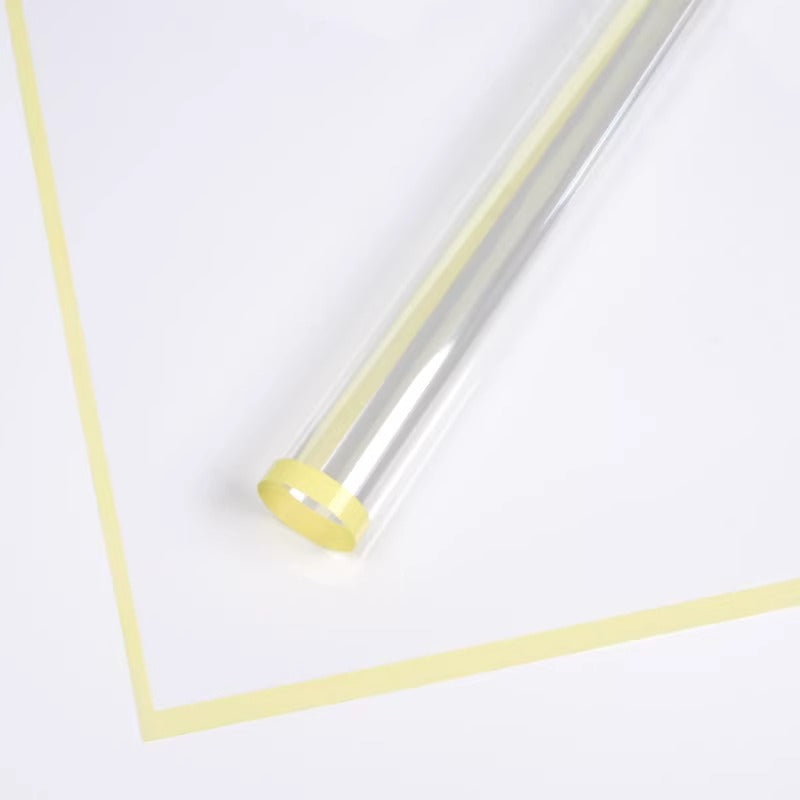 20pcs Bordered Clear Cellophane Wrap (58x58cm)