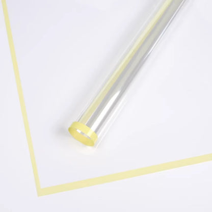 20pcs Bordered Clear Cellophane Wrap (58x58cm)