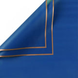 Load image into Gallery viewer, 20pcs Gold Border Frosted Cellophane Wrap (56x56cm)