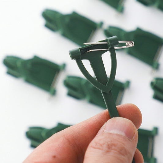 Green Boutonniere Holder Clips Pack 100