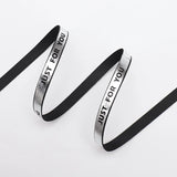 Load image into Gallery viewer, Gold Silver JUST FOR YOU Ribbon (1cmx40Yd)