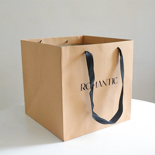 Brown Kraft Paper Bouquet Gift Bags Pack 10
