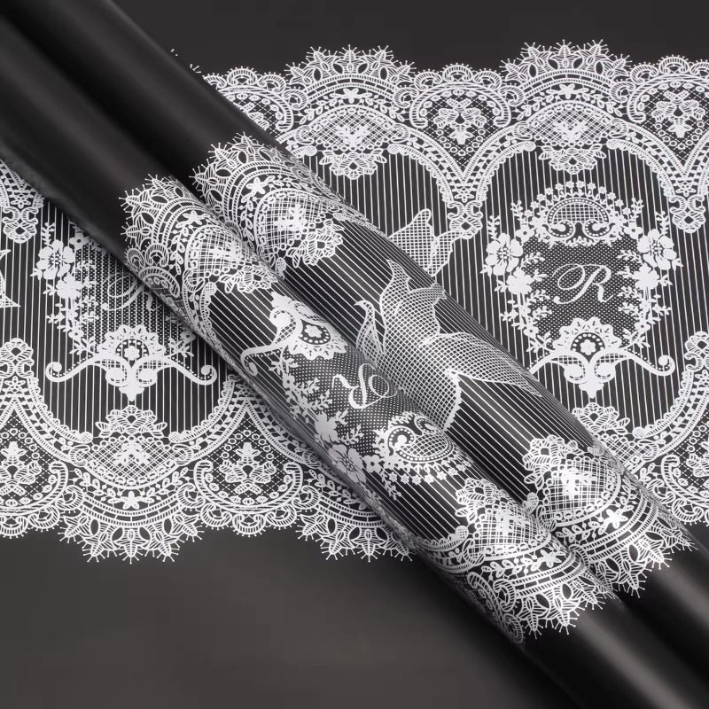 20pcs Lace Printing Bouquet Wrap Paper (57x57cm)