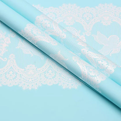 20pcs Lace Printing Bouquet Wrap Paper (57x57cm)