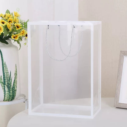 Clear Bouquets Packaging Bags with Border Pack 10