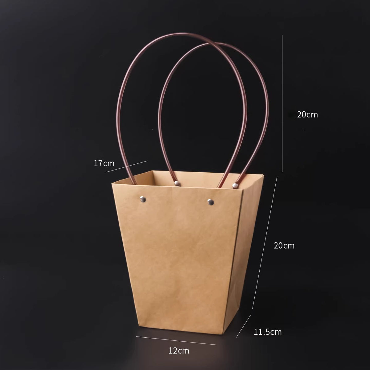 Waterproof Kraft Paper Flower Bags Pack 10