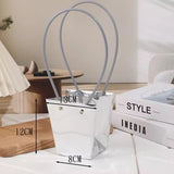 Load image into Gallery viewer, 10pcs Waterproof Silver Flower Bags with Handle