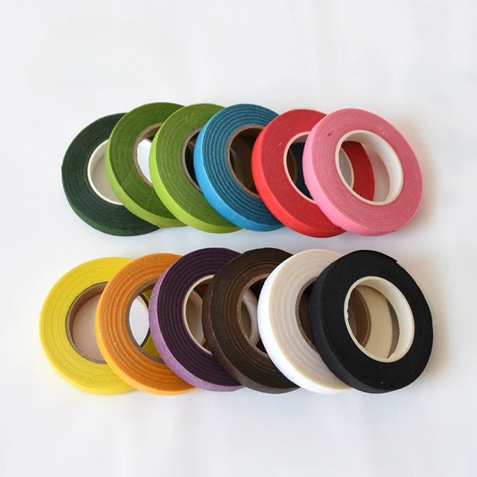 Flexible Colorful Floral Stem Tapes (Set of 12)