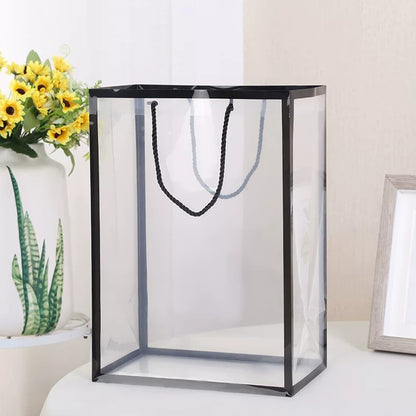 Clear Bouquets Packaging Bags with Border Pack 10