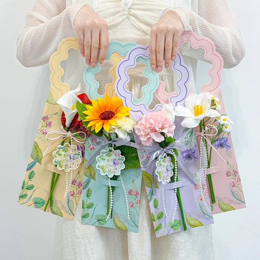 Single Stem Floral Card Holders with Handle Pack 10