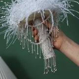 Load image into Gallery viewer, Luxury Artifical Crystal Feather Wedding Bouquet