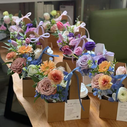Boîte de transport unie pour café et fleurs, lot de 20