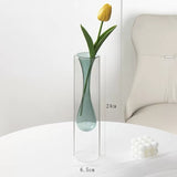 Load image into Gallery viewer, Artistic Transparent Colored Glass Vase