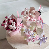 Load image into Gallery viewer, Polka Dot Coffee &amp; Flower Carrier Box Pack 15