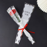 Load image into Gallery viewer, Scalloped Single Stem Flower Sleeves Pack 100
