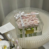 Load image into Gallery viewer, Transparent Acrylic Rose Flower Box