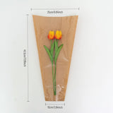 Load image into Gallery viewer, Clear-front Kraft Paper Flower Sleeves Pack 100