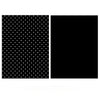 Black (white dots)