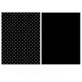 Black (white dots)