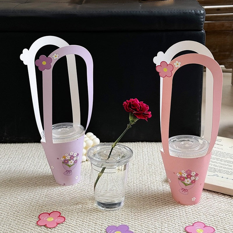Floral Sleeves with Water Cups Pack 10