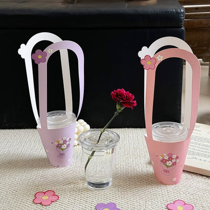 Floral Sleeves with Water Cups Pack 10