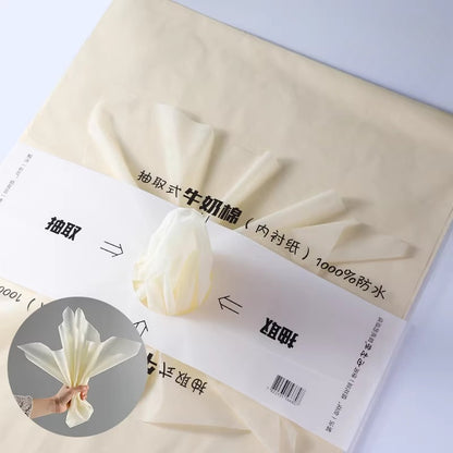 Paquet de 40 feuilles de papier de soie imperméable pour fleuriste (45x60 cm)