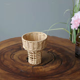 Load image into Gallery viewer, Ice Cream Cone Rattan Flower Basket
