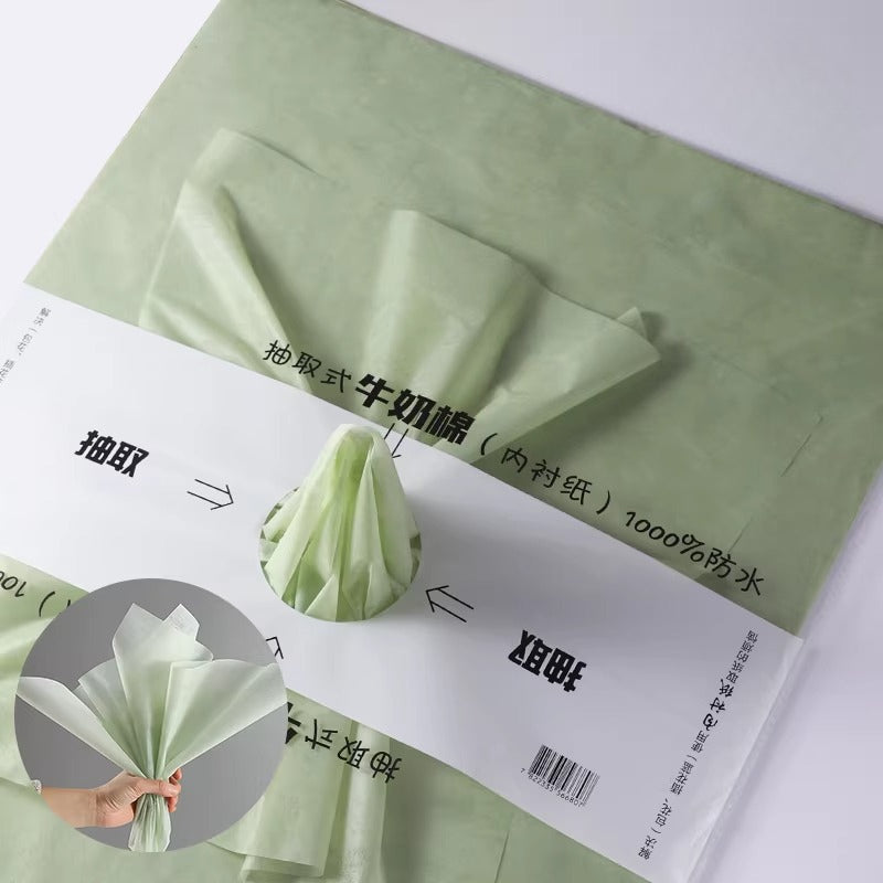 Paquet de 40 feuilles de papier de soie imperméable pour fleuriste (45x60 cm)