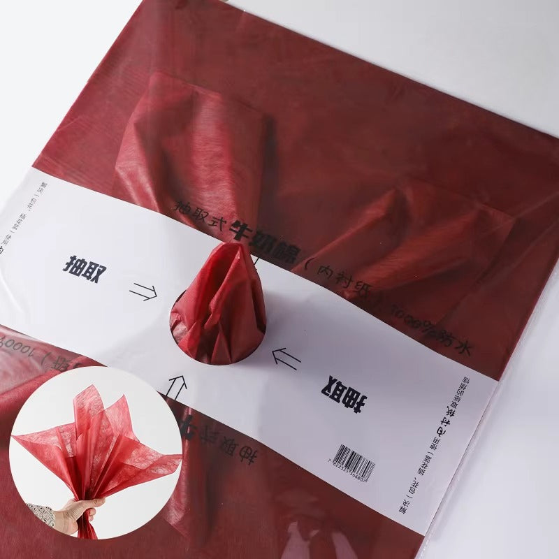 Paquet de 40 feuilles de papier de soie imperméable pour fleuriste (45x60 cm)