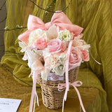 Load image into Gallery viewer, Ice Cream Cone Rattan Flower Basket