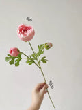Load image into Gallery viewer, 3-Head Silk Ranunculus Flower Stem (50cm)