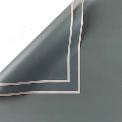 20pcs Gold Border Frosted Cellophane Wrap (56x56cm)