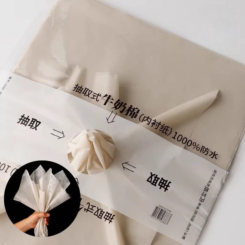 Paquet de 40 feuilles de papier de soie imperméable pour fleuriste (45x60 cm)