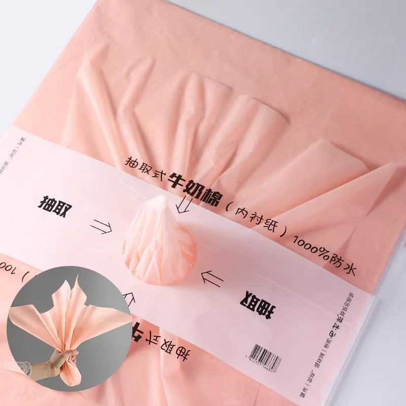 Paquet de 40 feuilles de papier de soie imperméable pour fleuriste (45x60 cm)
