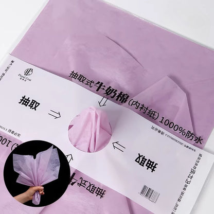 Paquet de 40 feuilles de papier de soie imperméable pour fleuriste (45x60 cm)