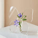 Load image into Gallery viewer, Clear Butterfly Acrylic Bud Vase