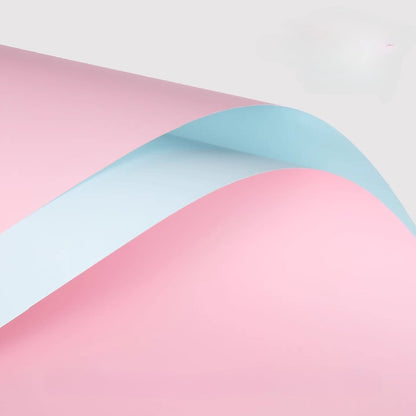 20 feuilles de papier cadeau bicolore imperméable pour bouquet (58x58 cm)