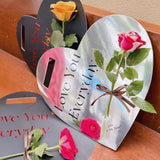 Load image into Gallery viewer, Heart-Shaped Single Stem Bouquet Carrier Card Pack 10
