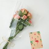 Load image into Gallery viewer, Large Transparent Flower Sleeves Bags Pack 100